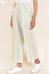Cambric Cotton Palazzo Pants With Multicolored Block Print